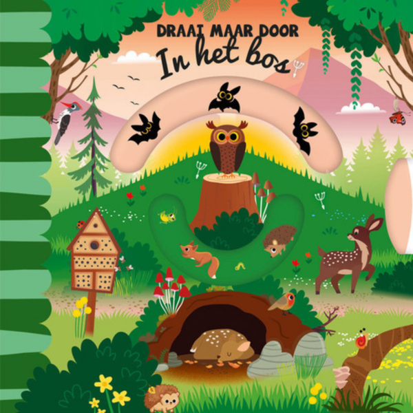 Draai maar door - in het bos | Boek