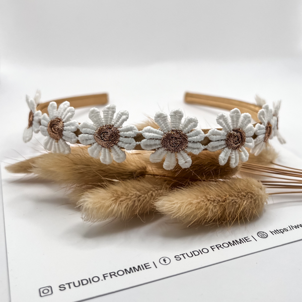 Diadeem bronzen bloem | Studio Frommie