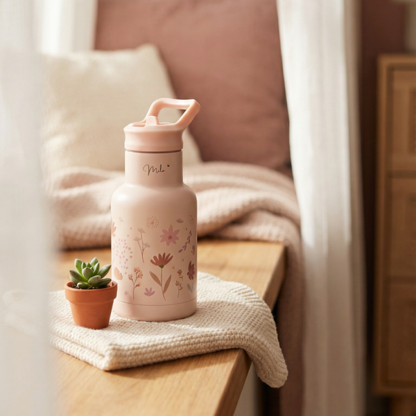 Drinkfles bloemen | Kidzroom