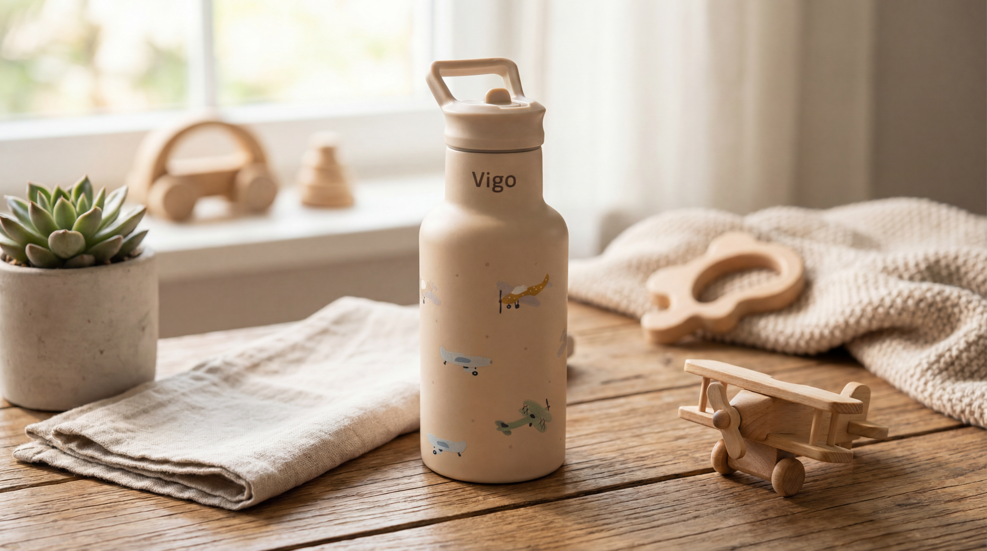 Drinkfles Vliegtuig | Kidzroom