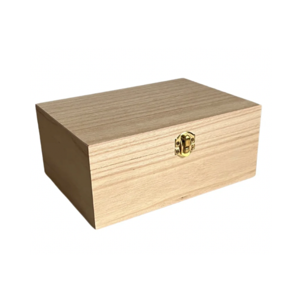 Houten bewaarkistje medium
