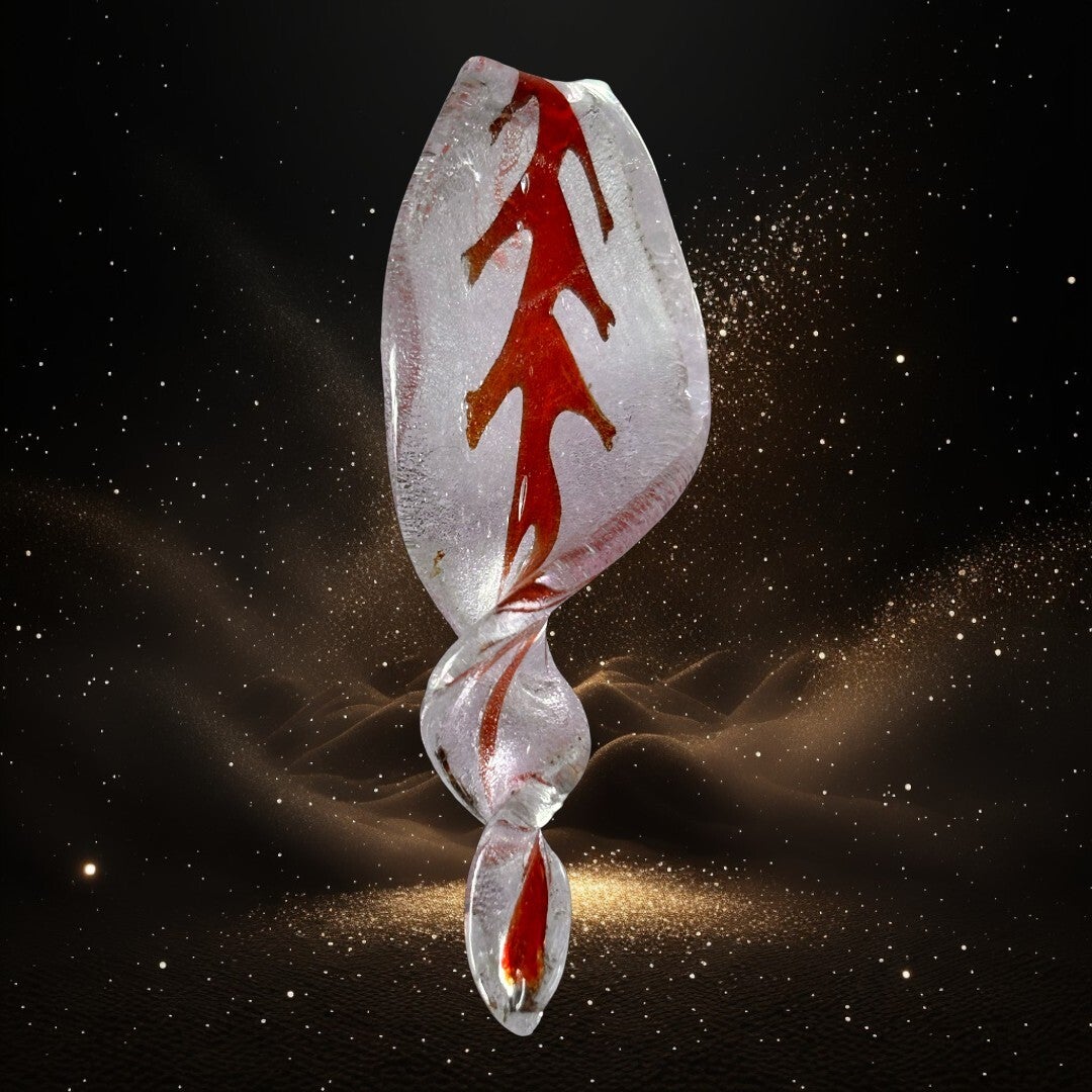 Spirale della Memoria - Talismano in vetro di Murano