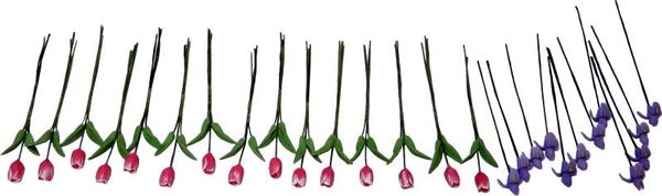 grote bos tulen en irissen