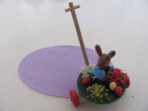 Duwstok met Haas Blauw Ei