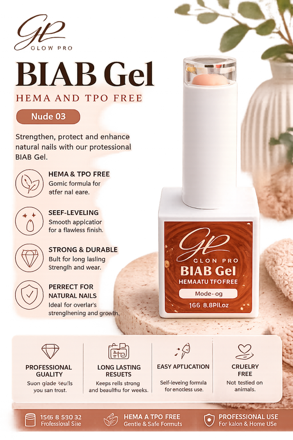 Glow Pro BIAB Gel – Nude 03
