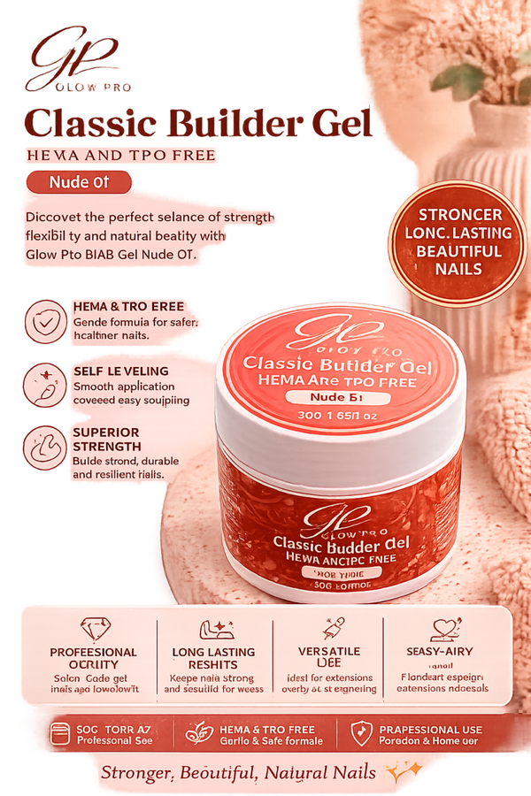 Glow Pro Classic Builder Gel – Nude 01