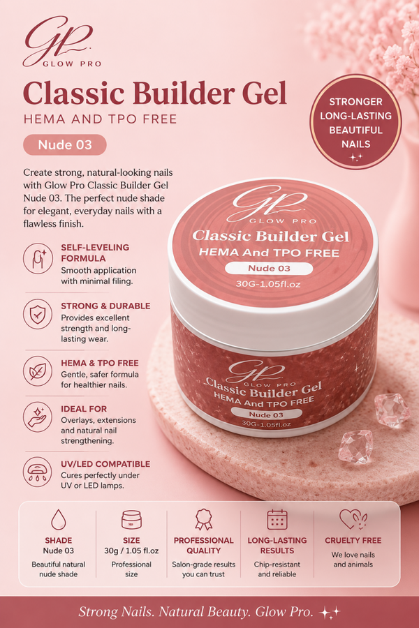 Glow Pro Classic Builder Gel – Nude 03