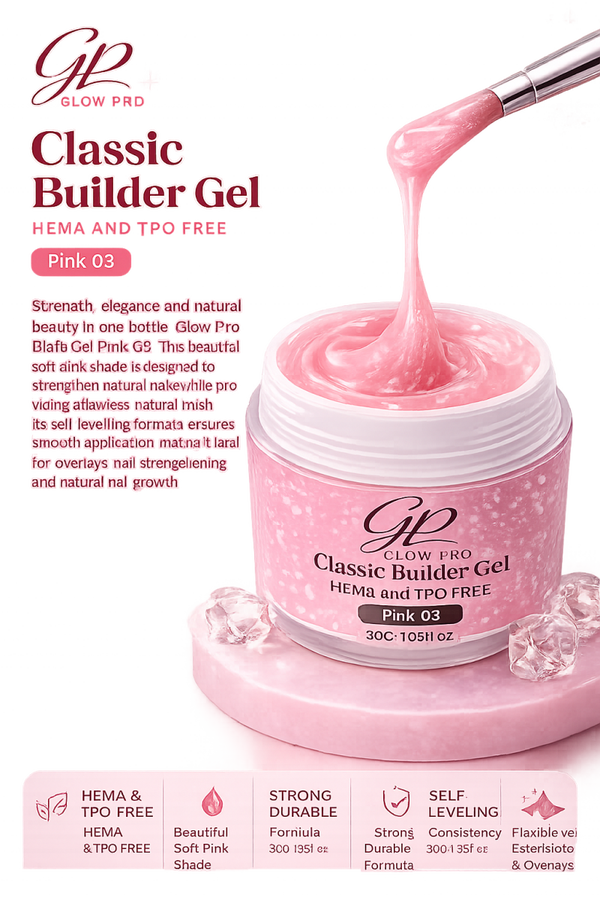 Glow Pro Classic Builder Gel – Pink 03