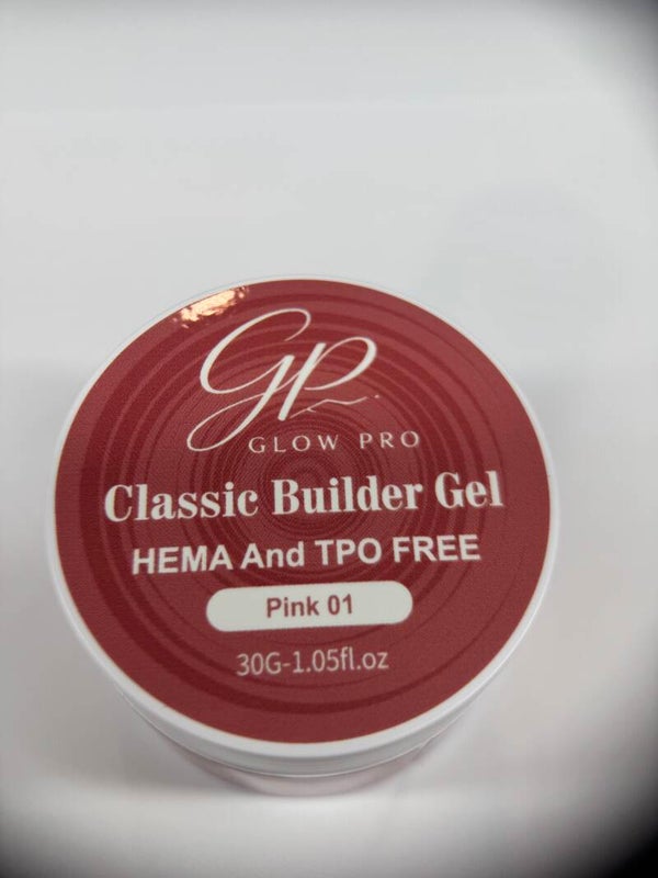 Glow Pro Classic Builder Gel -Pink 01