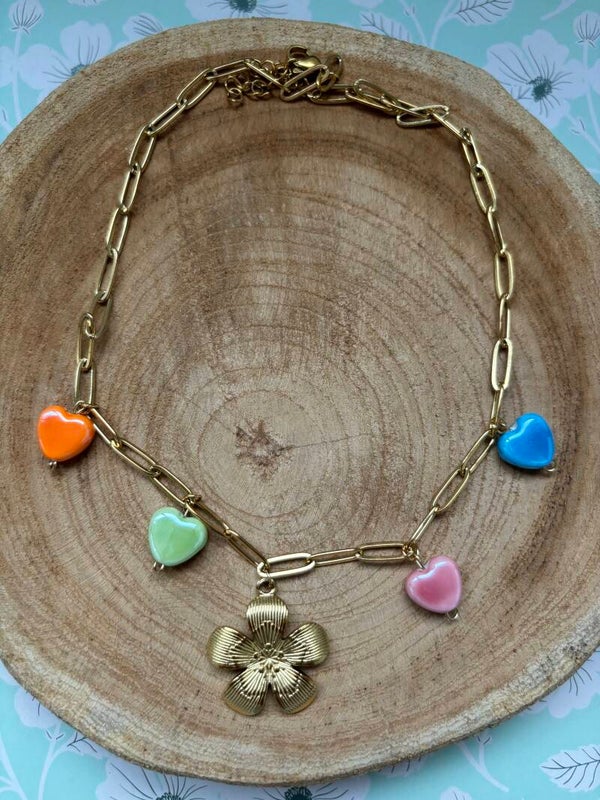 bedelketting summer goud