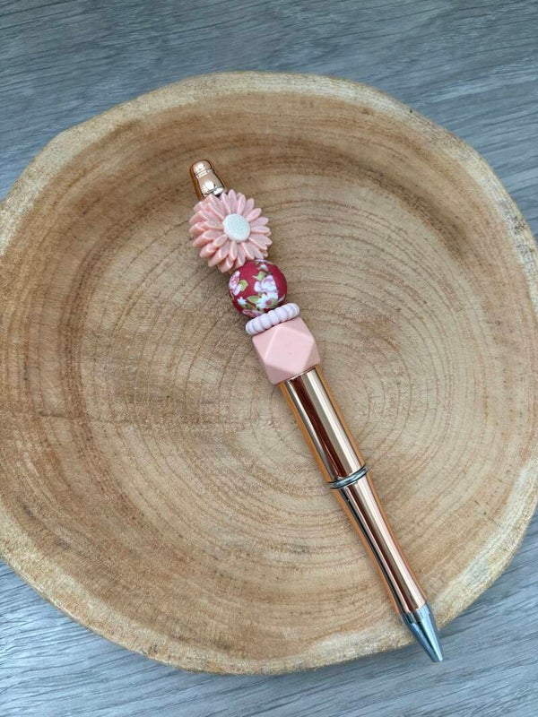 pen zalm roze glossy bloem