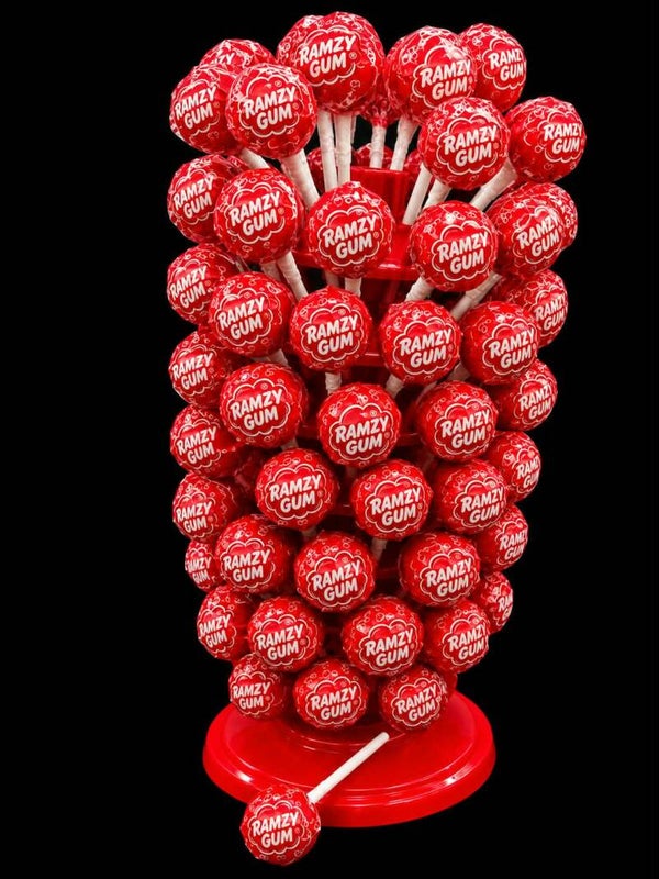 Sucette ramzy fizzy fraise pièce