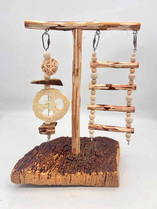 Kurk speeltuin voor parkieten