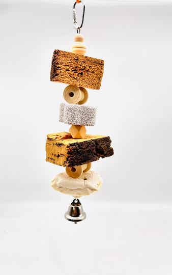 Nature Play, hout lavasteen, kurk en sepia