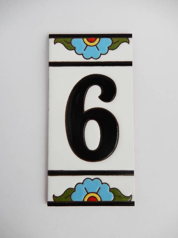 Huisnummer Ibiza - cijfer 6