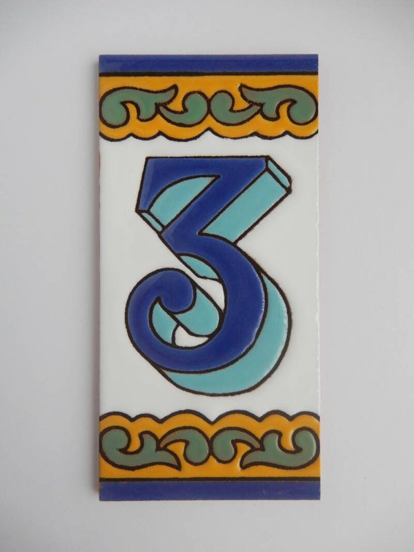 Huisnummer Malaga - cijfer 3