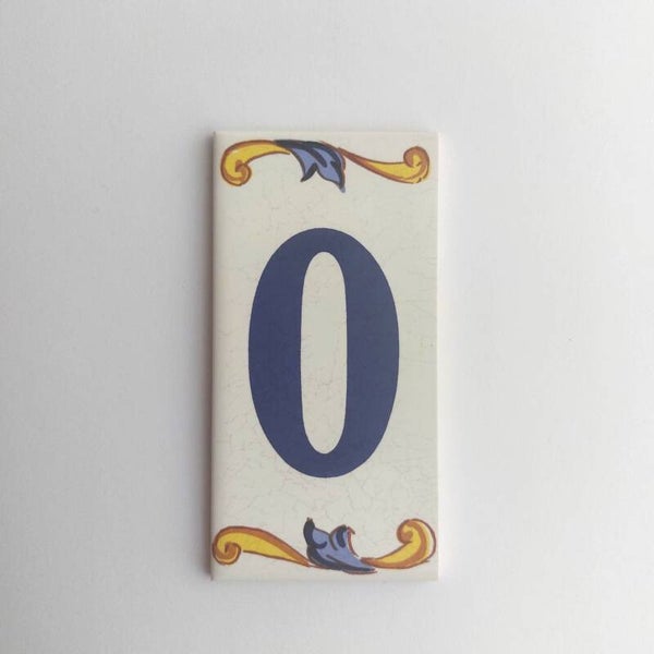 Huisnummer Burgos - cijfer 0