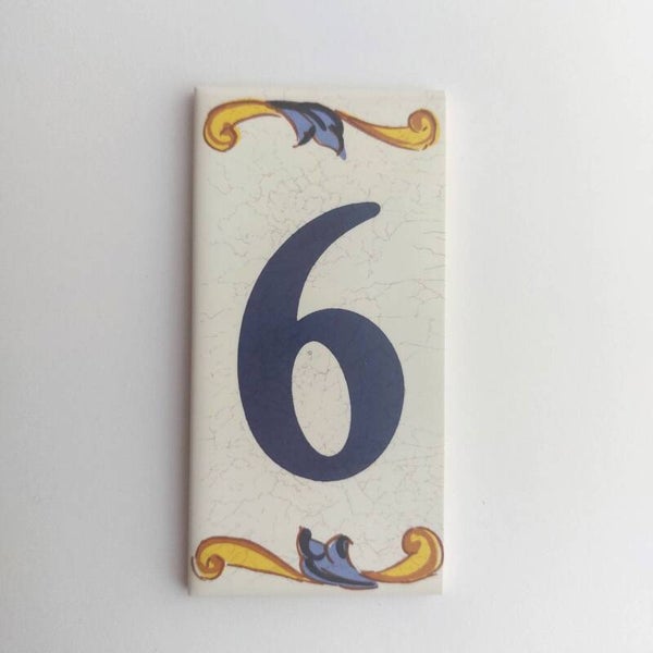 Huisnummer Burgos - cijfer 6