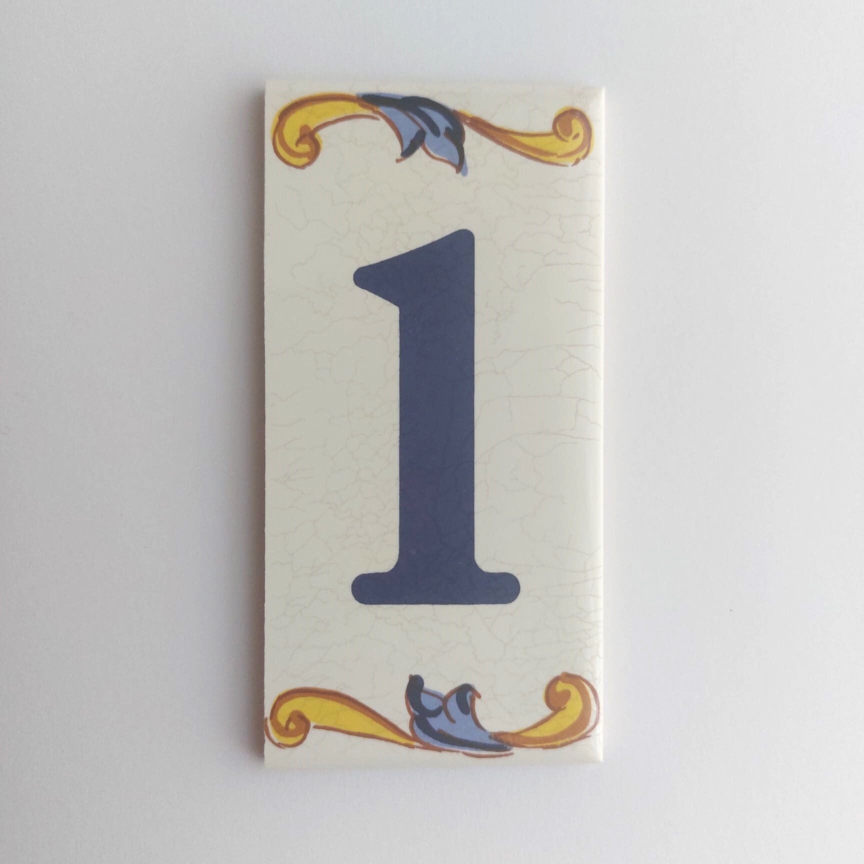 Huisnummer Burgos - cijfer 1