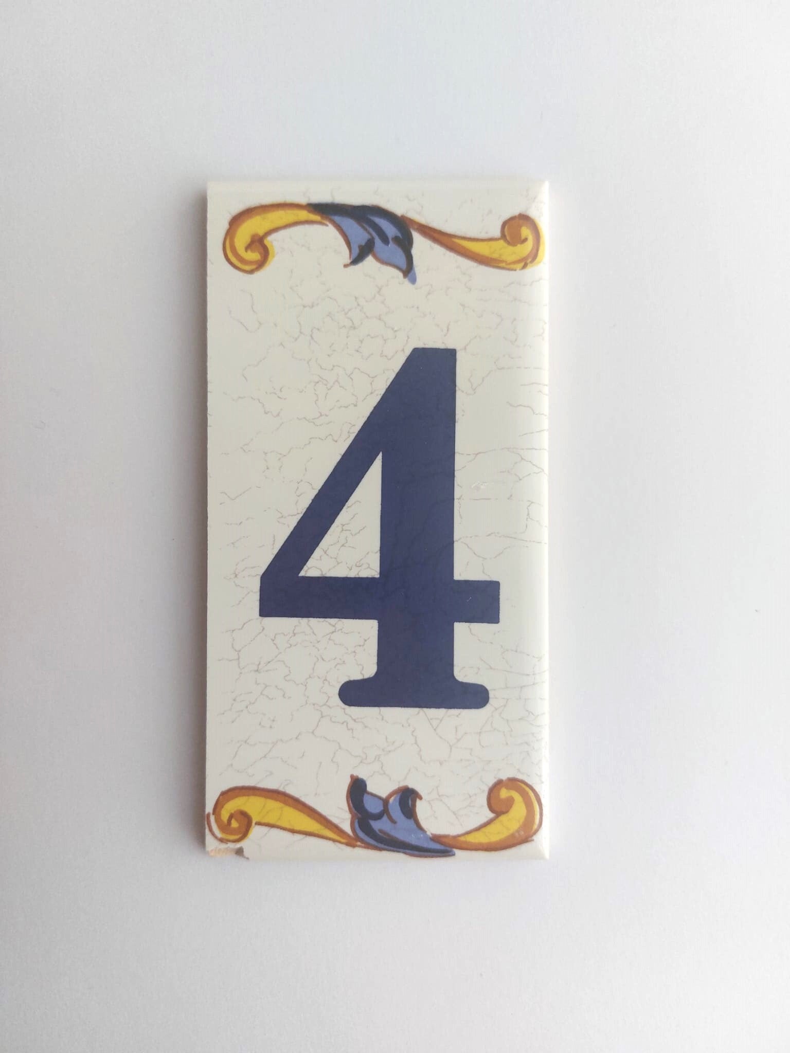 Huisnummer Burgos - cijfer 4