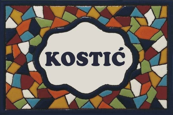 Naambord Kostic 8386