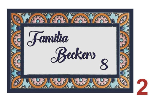 Naambord Beckers 8034