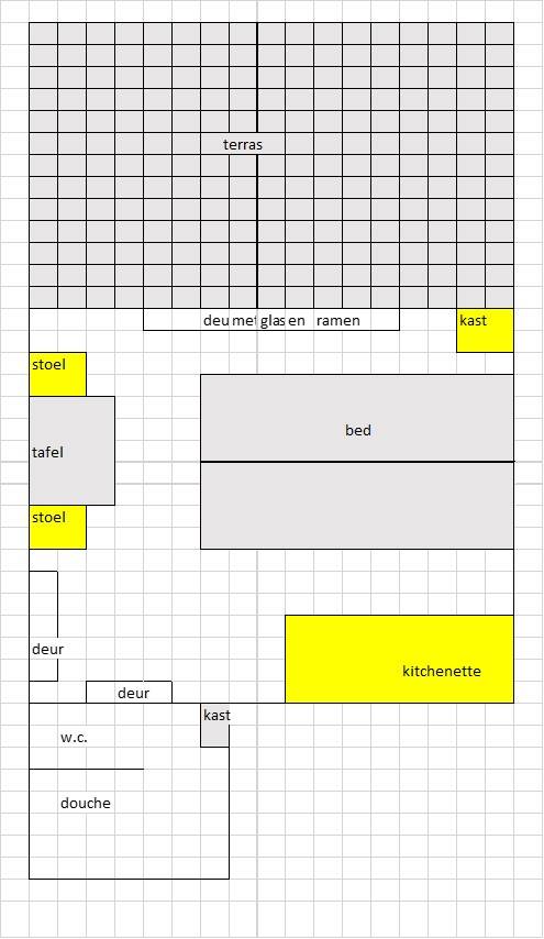 een plattegrond van Emmen bed and breakfast