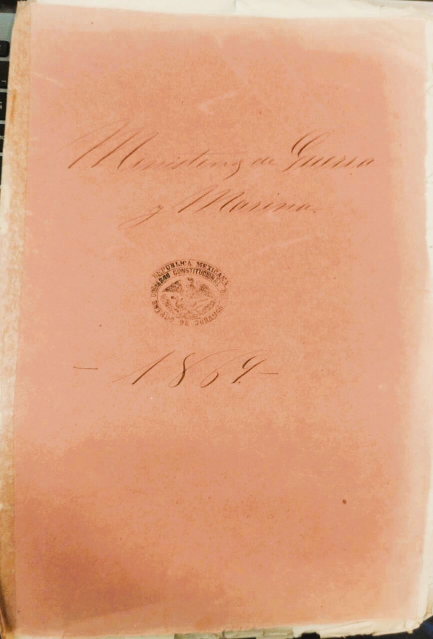 LEGAJO DEL MINISTERIO DE GUERRA PARA EL AÑO DE 1869