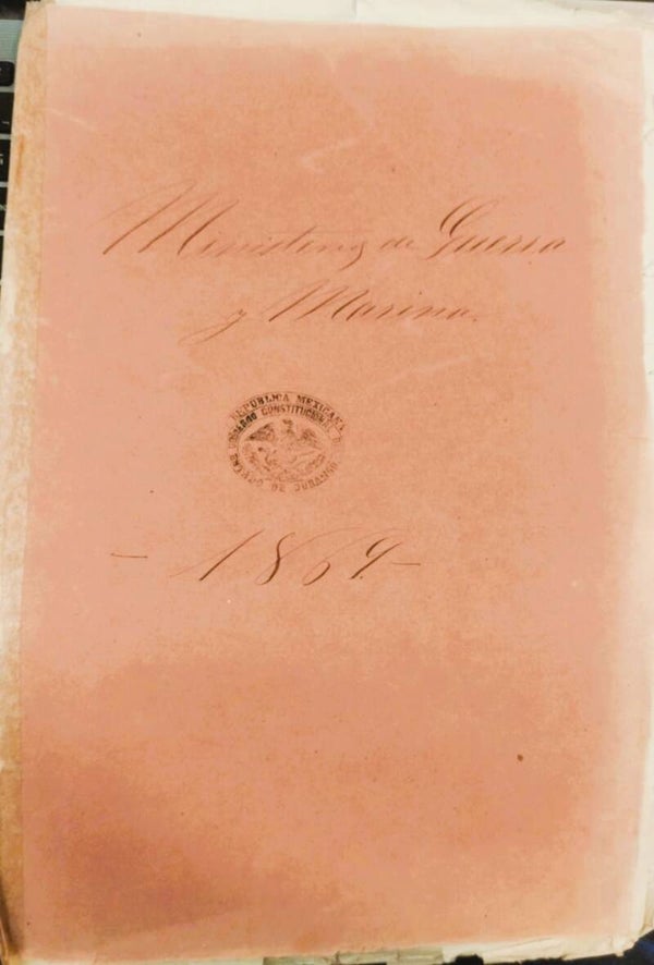 LEGAJO DEL MINISTERIO DE GUERRA PARA EL AÑO DE 1869