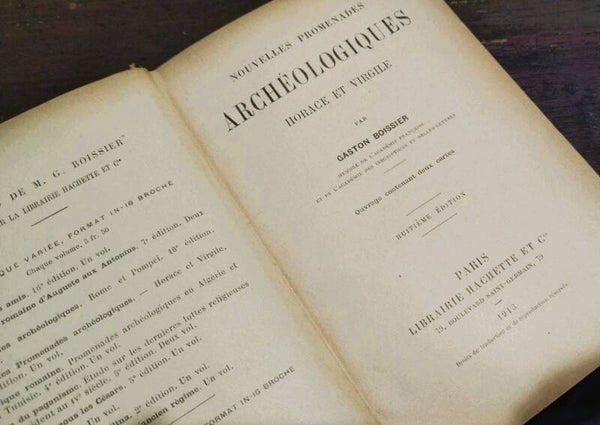 NOUVELLE PROMENADES ARCHEOLOGIQUES. HORACE ET VIRGILE. 1913