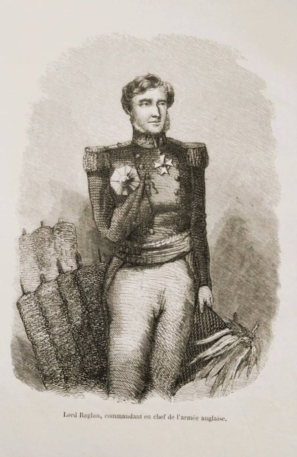 GRABADO. LORD RAGLAN, JEFE DEL EJÉRCITO INGLÉS. CAMPAÑAS NAPOLEONICAS. 1808