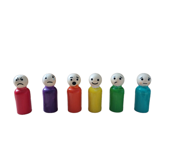 Emotie poppetjes 5.3 cm hoog bij 2 cm doorsnee