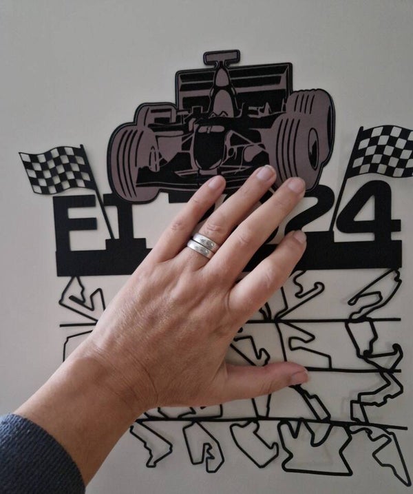 Bestand F1 circuits met auto en vlaggen