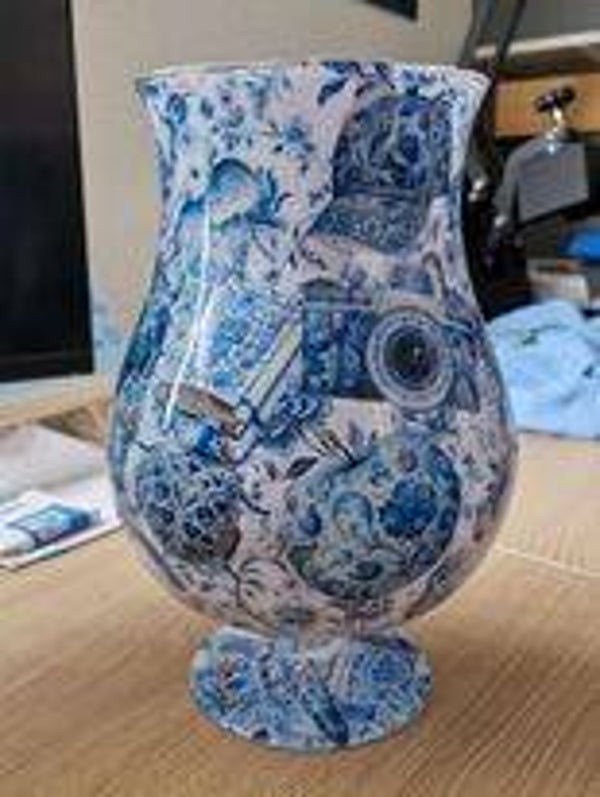 Vaas 002 delfs blauw
