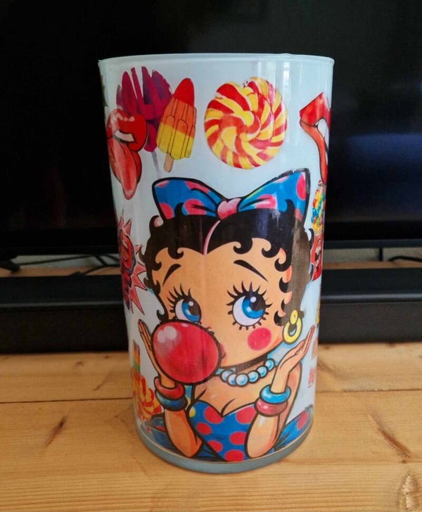 Vaas 014 Pop art lichtblauw