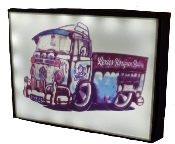 3D Fotolamp met Eigen Foto Full Color  18 X 13