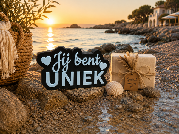 Blok Jij bent Uniek lichtblauw
