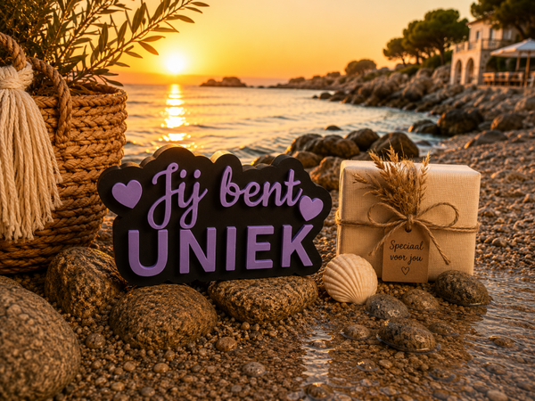 Blok Jij bent Uniek Lila