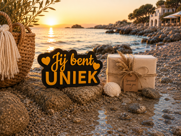 Blok Jij bent Uniek Oranje