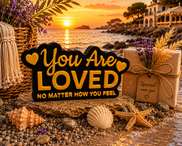Blok You are loved no matter how you feel Oranje