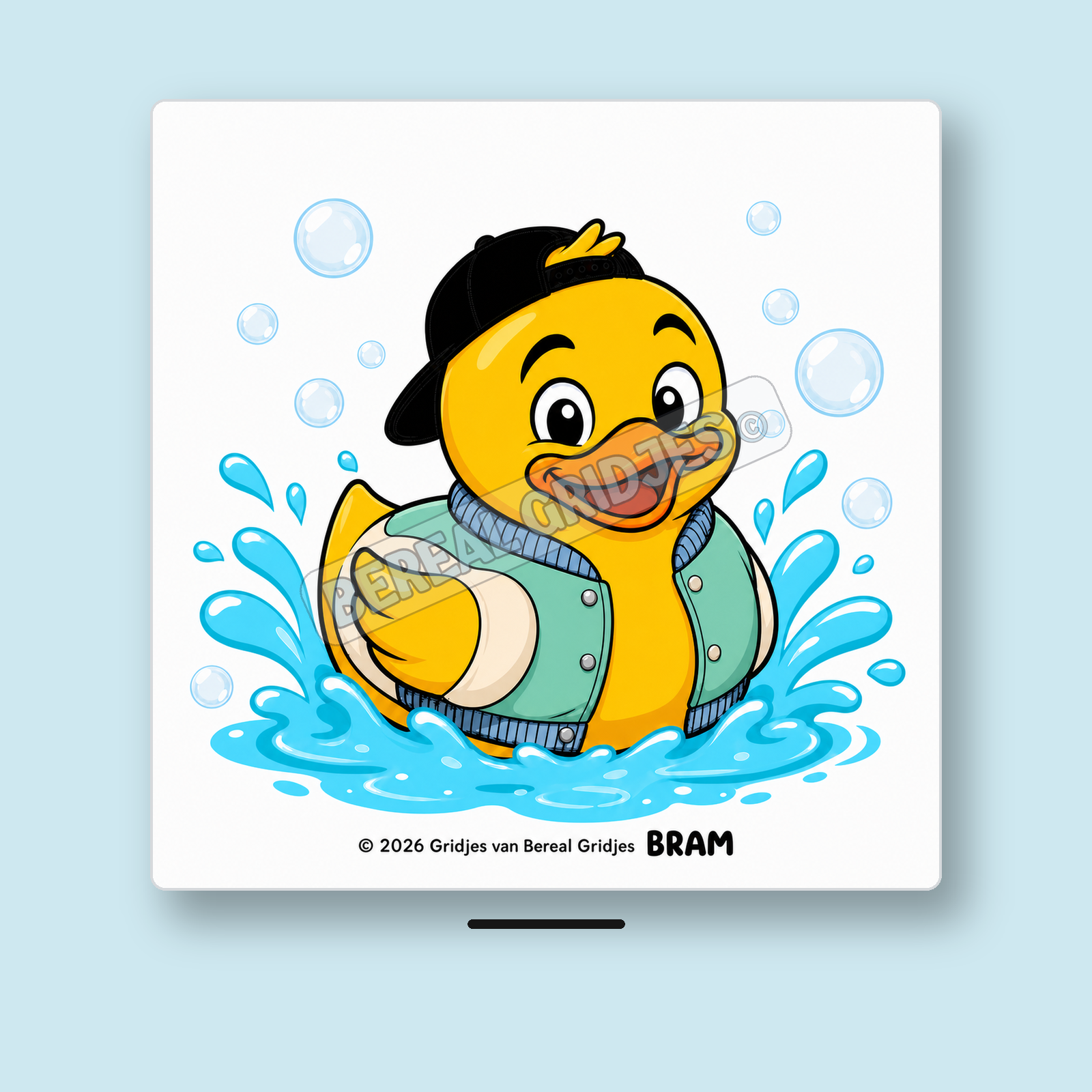 Tegel Badeend Bram