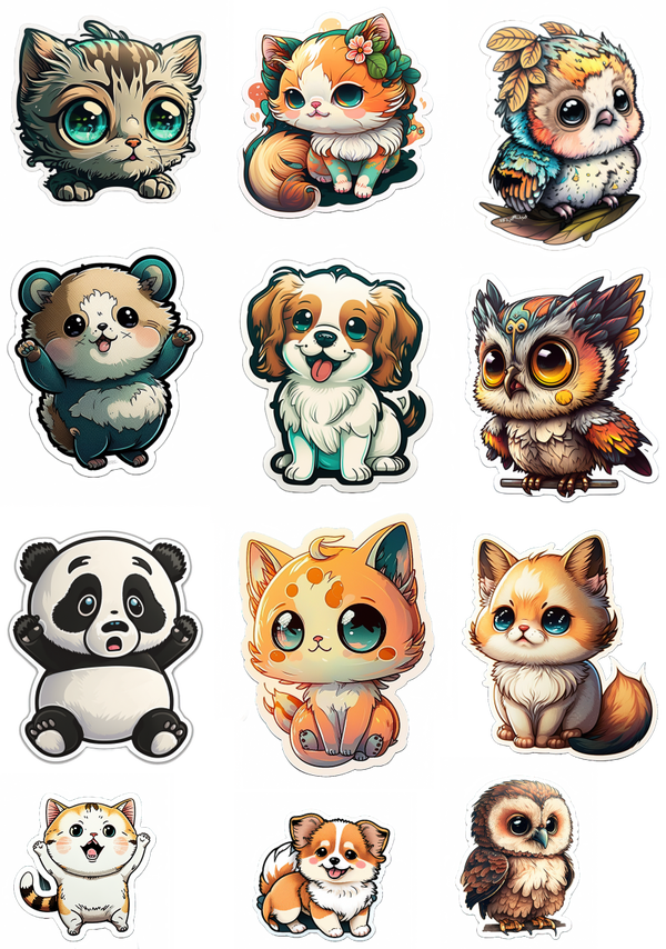 Stickers cute animals