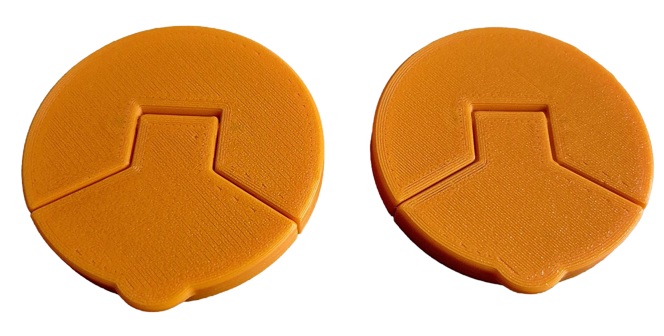Deksel setje voor blikjes Oranje