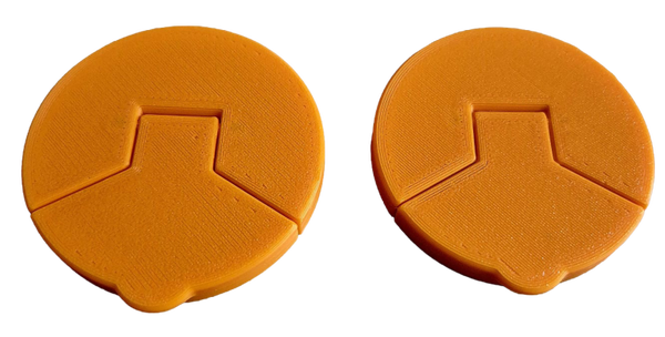 Deksel setje voor blikjes Oranje