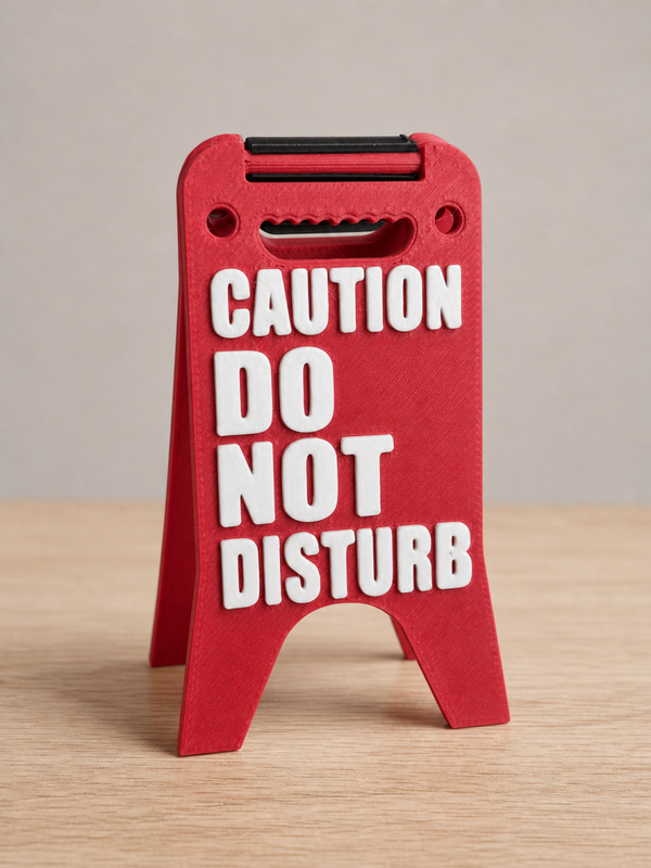 Desk Sign Caution Do not disturb