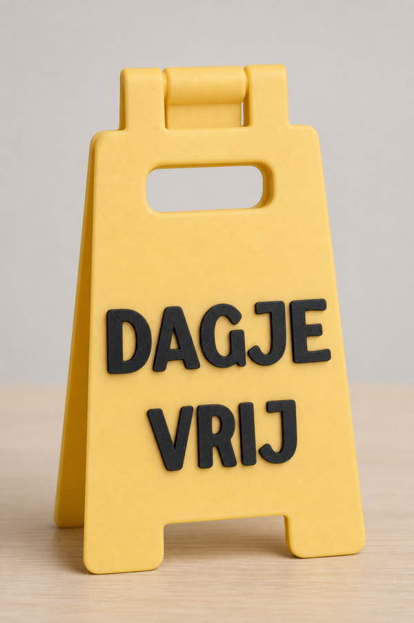 Desk Sign Dagje vrij