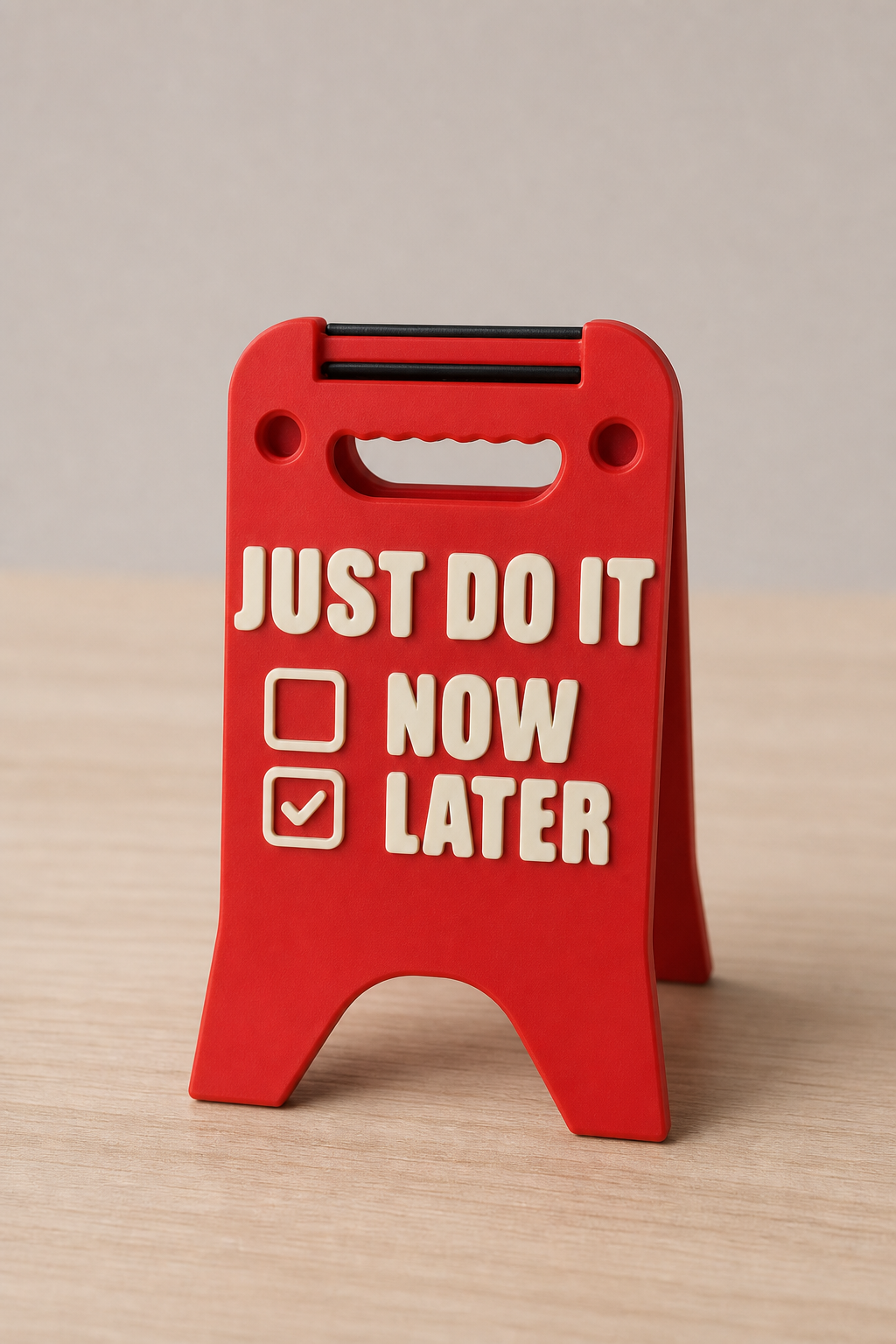 Desk Sign Just do it Later