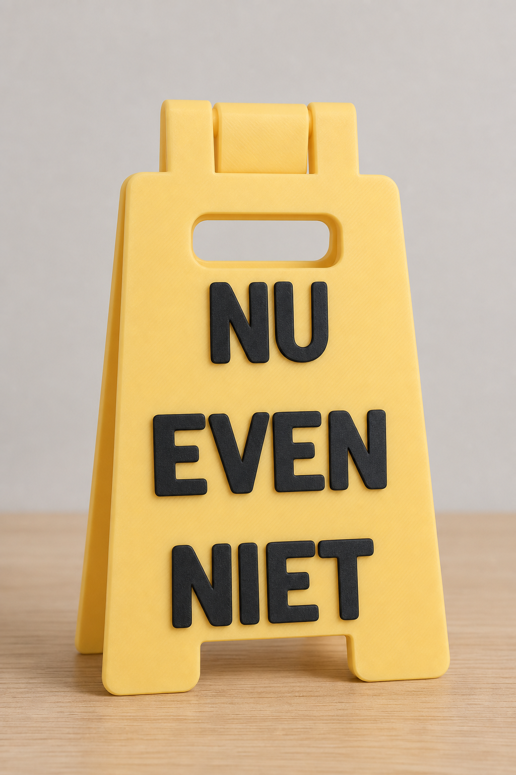 Desk Sign Nu even niet