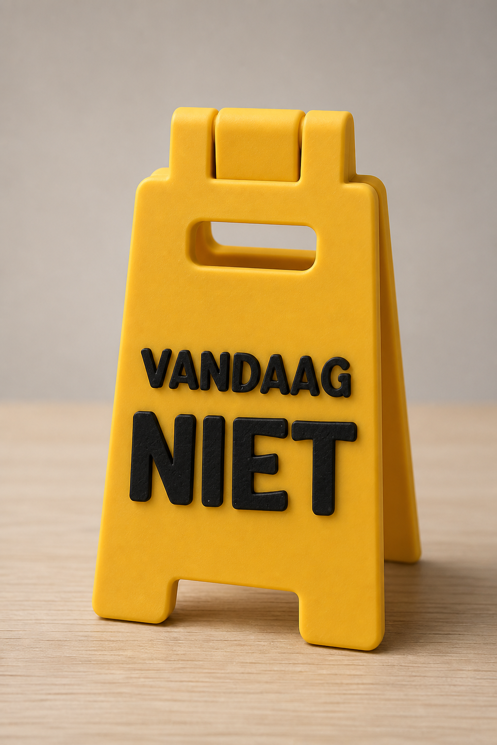 Desk Sign Vandaag Niet