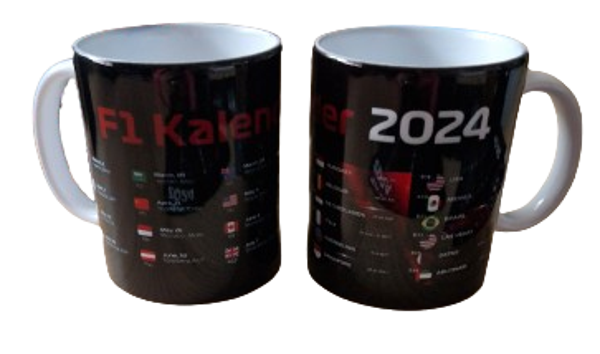 Mok f1 kalender 2024 rood